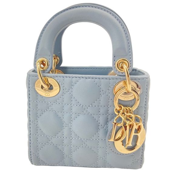 Dior Blue  Bag  Micro - 2Way Lady Christian - Picture 1 of 14